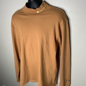 Champion heavyweight mock neck long sleeve tee